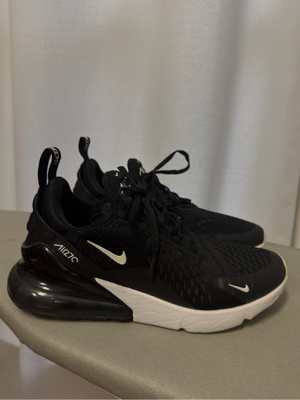 Womens Black and White Air Max 270 Sneakers